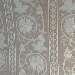 7+ Yds Damask Fabric Thistle Stripe Upholstery Drapery Home Decor Pink Beige 54″