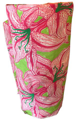 Lilly Pulitzer Y2K “Jumbo Lilly” Pinks & Greens 44″ W Cotton Fabric 13.5 Yards