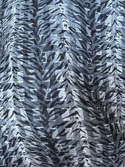 Black & White color animal print soft chiffon Fabric By the Yard 58″
