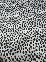 Dalmatian Spotted Velboa Faux Fur Fabric by Yard – Soft Short Pile Decor