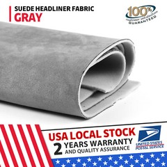 60″x80″Black Headliner Fabric Foam Backed Car Auto Roof Liner Replace 32sqft