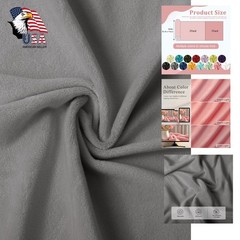 JOSNAAN Minky Fabric 2Yards Gray