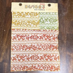 Sears Design 400 Fabrics Multicolor Rayon Acetate Upholstery Sample Swatch