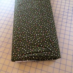BY THE YARD, Glisten Dots on Mocha Cotton $3.99 Ships ANY Amount Of Fabric