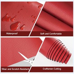 Wilaly Marine Vinyl Fabric 0.9MM Thick Red 5Yd Roll 54” X 180”