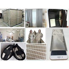 Soft Metallic Copper RFID Blocking Fabric Anti-Radiation Faraday Cloth