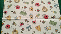Fabric Timeless Treasure “Birds & Bees” 3 Pcs (same) Birdhouses Bees Hat $2.25