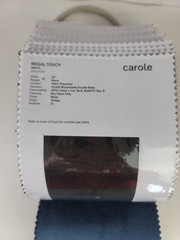 Carole Fabric Upholstery Sample Book Velvet Solids Touch Of Luxury 5×9 #6246