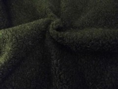Faux Fur SHERPA FLEECE Sheepskin Fabric Material – CASHMERE BOTTLE GREEN