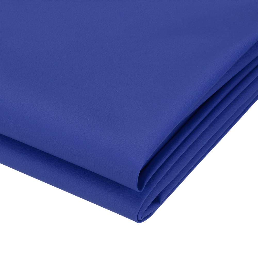 63×39.4in Faux Leather Sheets, Faux Leather Fabric Vinyl PVC, Dark Blue