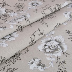 Linen Floral Fabric 5 Yards 62 Inch Width Upholstery Sewing Fabric