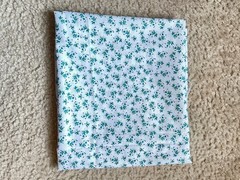 25″++ Blue Floral Cotton Print Quilting Quilter’s Showcase JoAnn Fabric White