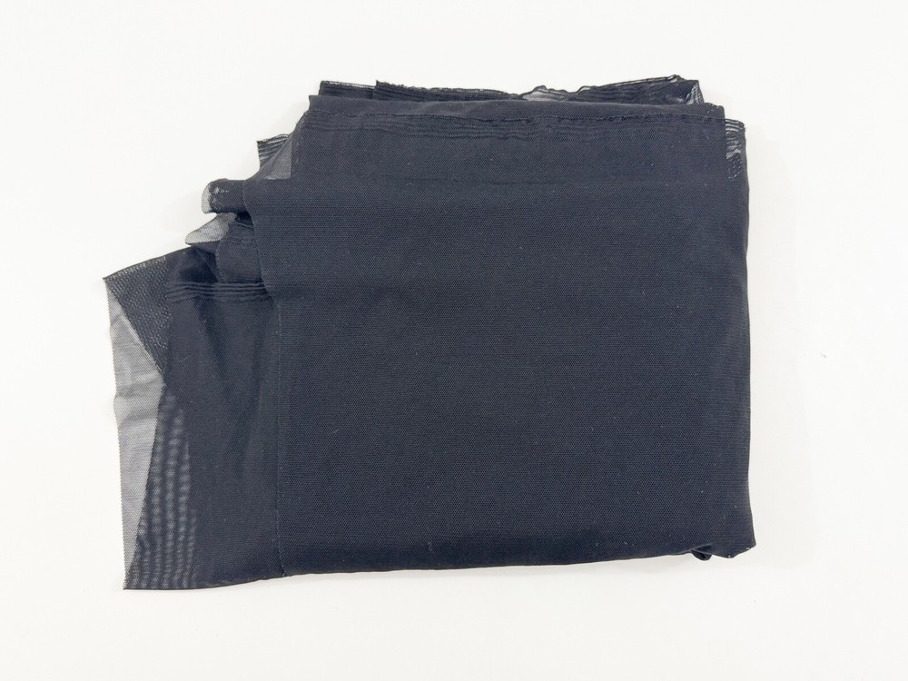 Mesh Fabric 40D Nylon Spandex 4-Way Stretch Tulle 63×66″ IN Black