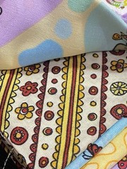 Creative Cuts Stax Cotton Fabric Multicolor 18 x 21 inch 5-Pieces Garden Cats
