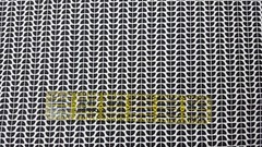 Funanimals BTY Maude Asbury Blend Fabrics Black White Mod Floral Stripe