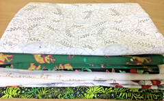 Christmas Holiday Winter fabric lot , 5 1/2 yards .