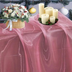 Dusty Pink Organza Fabric, 10 Yards Continuous, 45” Wide, Wedding Party Decor…
