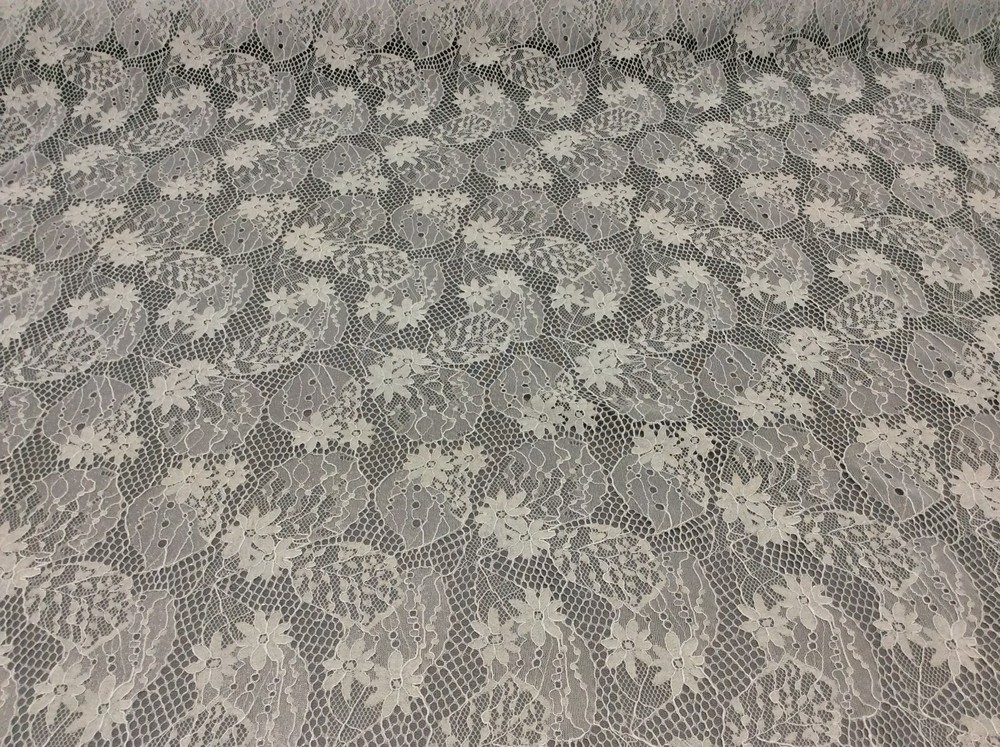 Hardy’s Textile30%Nylon55%Cotton5%Rayon10%Poly Stretch Lace Fabric145cm(52-7088)
