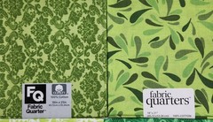 NEW 5 pc Fat Quarter Bundle Assorted Greens JoAnn’s 18″ x 21″
