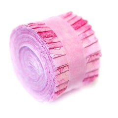 18 -pc It’s All PINK Jelly Roll 2.5″ pre-cut 100% cotton fabric quilting strips