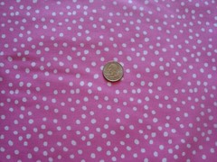 White Dots on Rose PINK 1 Yd x 44″ Wide 100% C Keepsake Calico Brand NEW BTY