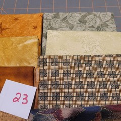 LOT OF 15 FAT QUARTERS COTTON FABRIC ASSTD COLORS & DESIGNS lot 23