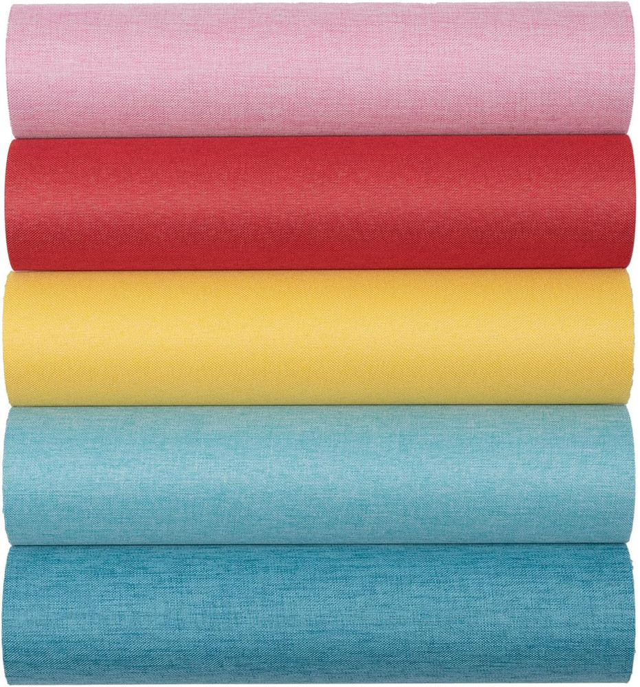 10pcs Book Cloth,14”x10”,Fabric Surface and Paper Backed for Book Binding Fabric