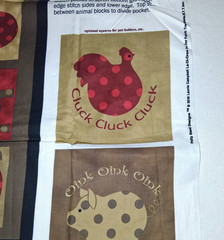 Polka Dot Farm Simple Sew Apron Panel High Fashionable Farm Patty Reed Chicken