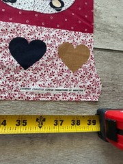 VTG Country Classic Simple Traditions Ameritex Fabric Houses Hearts Folk Art 3YD