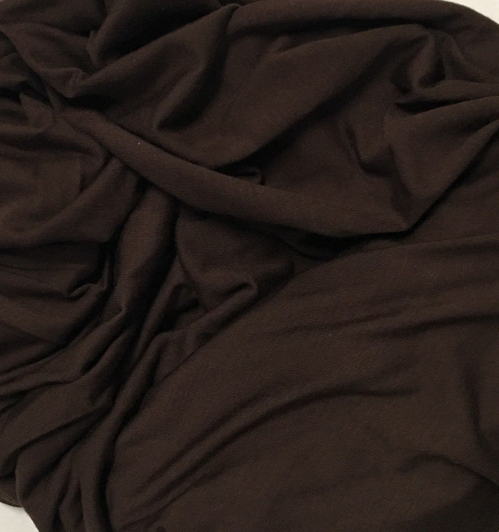 Modal Spandex Jersey Knit Fabric Eco-Friendly natural fiber BITTER CHOCOLATE 9oz