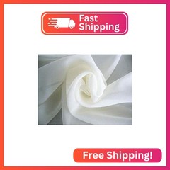 Sedona Designz 120″ Wide x 1 Yard – Sheer Voile Chiffon Fabric – Perfect for Dra
