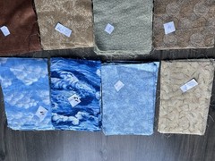 133 Fabric Rectanagles, 9″X6″, 10 Different Patterns, Cotton