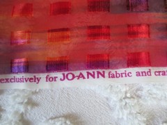 5059. Jo-Ann MULTICOLOR SHEER Metallic POLYESTER FABRIC – 57″ x 3/4 yd.
