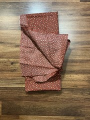 Cotton Calico Fabric Mini Flowers on Rusty Brown 72in x 37in Wide