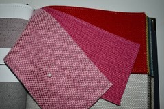 HOULES Paris FABRIC SAMPLE BOOK MultiColor INCA Linen-Look Weave 43pcs LOT