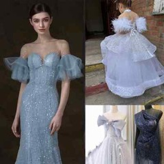 130cm Sparkling Sequin Beaded Lace Mesh Fabric For Wedding Dress Sewing DIY Trim