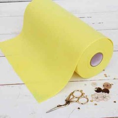 Premium Felt Roll – 12″ x 10yd – Lt. Yellow – Soft Wool-Like 1.2mm Thick