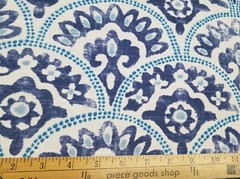 Tomini in Pool BTY Richloom 100% Cotton Slub Duck 54″ Wide Blue Fan