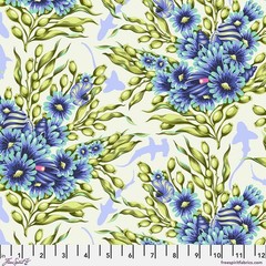 Fat Quarter Free Spirit Tula Pink “Floral Reef” Shadow Sharks Marine Cotton