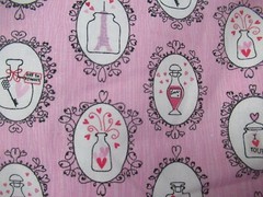 JO-ANN`S Bottles of Love Potion GLITTER Cotton Fabric SBTY X 44″W NEW