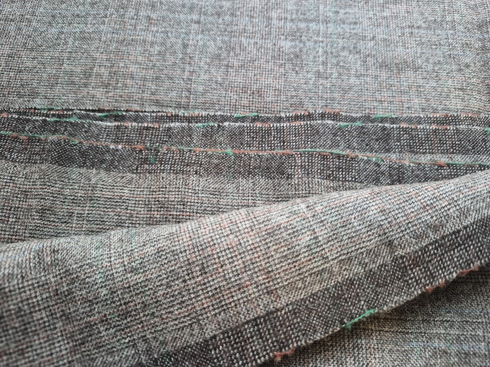 Rare Vintage Worcester Textile Co. Worsted Wool Blend Fabric, 1 yrd