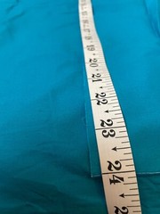 Fabric Lot 1 Yds 15 Ins 48 W Teal Blue Polyester Cotton