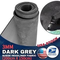 Headliner Fabric Suede with Foam-Backed Roof & Panel Lining Upholstery Renew