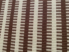 1YD SOANE BRITAIN Jajim Stripe Chestnut Artisanal Warp Weave Fabric $770 Retail