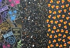 Halloween Quilting Fabric Cotton .25 Yard 44”x9.75” Each #13 Candy Corn 3pc New
