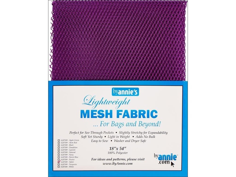 Annie Lightweight Mesh Fabric LTWT 18×54 Tahiti 54 Inches,