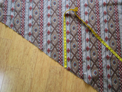 Stroheims’ Embroidered Global Fabric MASSIF Terracotta Brown Rust Green 1Yd+++