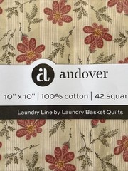 Laundry Basket Quilts LAUNDRY LINE 10” Sundae For Andover Fabrics