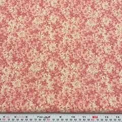 Vintage 1999 Pink Mauve Beige Florals Classic Cottons Fabric by the HALF YARD