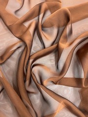 Jolene COPPER BLACK Polyester Two-Tone Chiffon Fabric by the Yard – 10135